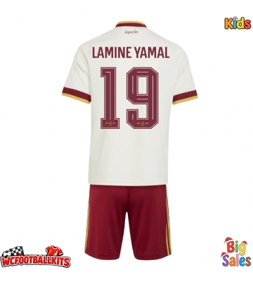 Spain Lamine Yamal #19 Replica Away Stadium Kit for Kids World Cup 2026 Short Sleeve (+ pants)